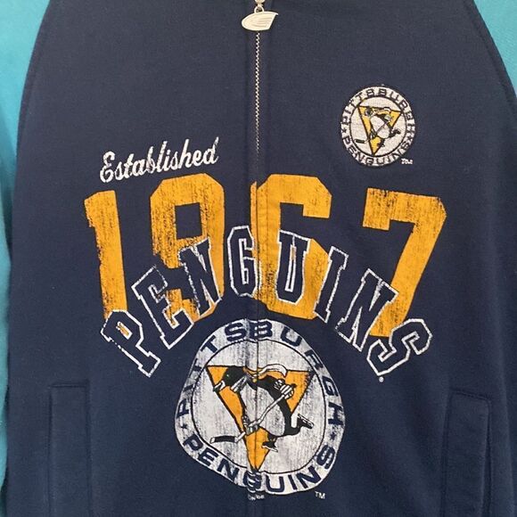 Alyssa Milano Pittsburgh Penguins Full Zip Hoodie Size Medium - Picture 4 of 9